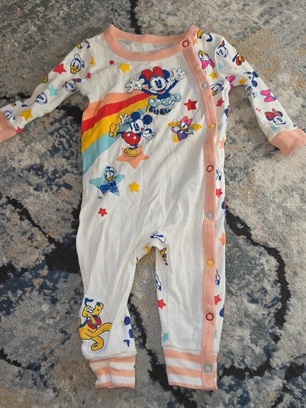 Vintage Disney Classic Mickey Mouse Goofy Footed One-Piece